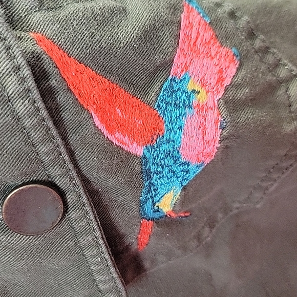 Who What Wear Green Embroidered Jacket - Picture 4 of 4